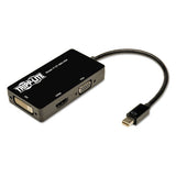 Tripp Lite Keyspan Mini DisplayPort to VGA/DVI/HDMI All-in-One Adapter/Converter, Thunderbolt 1 and 2, 6"