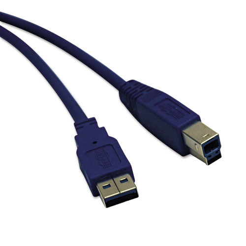 Tripp Lite USB 3.0 SuperSpeed Device Cable (A-B M/M), 15 ft., Blue
