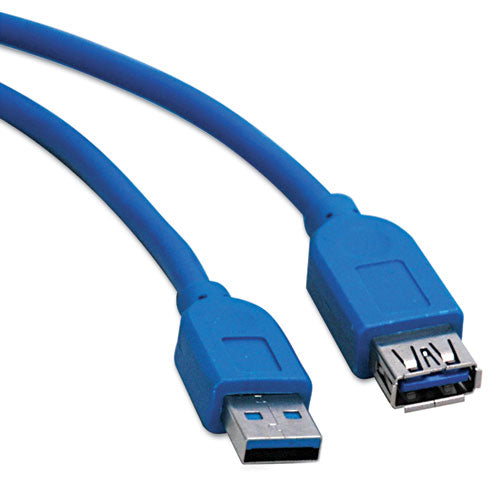 Tripp Lite USB 3.0 SuperSpeed Extension Cable (A-A M/F), 10 ft., Blue