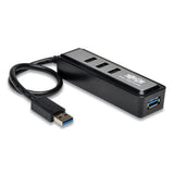 Tripp Lite 4-Port USB 3.0 SuperSpeed Hub, Black