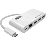 Tripp Lite 3-Port USB-C hub w/ GbE, USB-C Charging USB Type C USB 3.1 Hub - U460-003-3AG-C