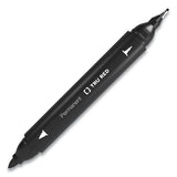 TRU RED Permanent Marker, Pen-Style Twin-Tip, Extra-Fine/Fine Bullet/Needle Tips, Black, Dozen