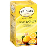 Twinings Lemon & Ginger Herbal Tea Bag - 09180