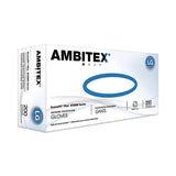 AMBITEX EconoFit Plus Powder-Free Polyethylene Gloves, Large, Clear, 200/Pack, 10 Packs/Carton
