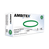 AMBITEX EconoFit Plus Powder-Free Polyethylene Gloves, X-Large, Clear, 200/Pack, 10 Packs/Carton
