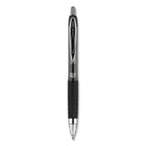 uni-ball Signo 207 Gel Pen, Retractable, Bold 1 mm, Black Ink, Translucent Black Barrel, Dozen