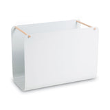 U Brands Arc Hanging File Basket, Letter Size, 14" Long, Gray, 2/Box