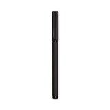 U Brands Catalina Porous Point Pen, Stick, Fine 0.7 mm, Black Ink, Black Barrel, 12/Pack
