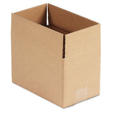 General Supply Fixed-Depth Shipping Boxes, Regular Slotted Container (RSC), 10" x 6" x 6", Brown Kraft, 25/Bundle