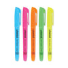Universal Pocket Highlighters, Assorted Ink Colors, Chisel Tip, Assorted Barrel Colors, Dozen
