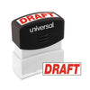 Universal Message Stamp, DRAFT, Pre-Inked One-Color, Red