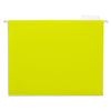 Universal Deluxe Bright Color Hanging File Folders, Letter Size, 1/5-Cut Tab, Yellow, 25/Box