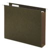 Universal Box Bottom Hanging File Folders, Letter Size, 1/5-Cut Tab, Standard Green, 25/Box