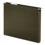 Universal Box Bottom Hanging File Folders, Legal Size, 1/5-Cut Tab, Standard Green, 25/Box