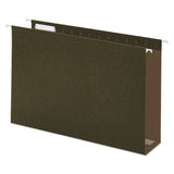 Universal Box Bottom Hanging File Folders, Legal Size, 1/5-Cut Tab, Standard Green, 25/Box