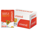 Universal 30% Recycled Copy Paper, 92 Bright, 20 lb, 8.5 x 11, White, 500 Sheets/Ream, 10 Reams/Carton