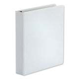 Universal Deluxe Easy-to-Open D-Ring View Binder, 3 Rings, 1.5" Capacity, 11 x 8.5, White