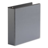 Universal Deluxe Easy-to-Open D-Ring View Binder, 3 Rings, 2" Capacity, 11 x 8.5, Black