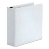 Universal Deluxe Easy-to-Open D-Ring View Binder, 3 Rings, 3" Capacity, 11 x 8.5, White