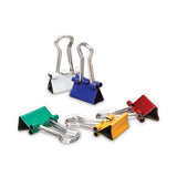 Universal Binder Clips in Dispenser Tub, Mini, Assorted Colors, 60/Pack