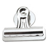Universal Bulldog Magnetic Clips, Medium, Nickel-Plated,12/Pack
