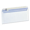 Universal Peel Seal Strip Business Envelope, Security Tint, #10, Square Flap, Self-Adhesive Closure, 4.13 x 9.5, White, 100/Box