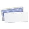 Universal Self-Seal Business Envelope, Security Tint, #10, Square Flap, Self-Adhesive Closure, 4.13 x 9.5, White, 500/Box