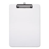 Universal Plastic Clipboard with Low Profile Clip, 0.5" Clip Capacity, Holds 8.5 x 11 Sheets, Clear
