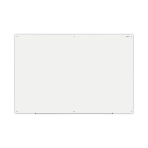 Universal Frameless Glass Marker Board, 72" x 48", White