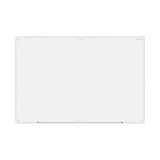 Universal Frameless Glass Marker Board, 72" x 48", White