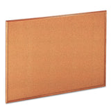 Universal Cork Board with Oak Style Frame, 48 x 36, Natural, Oak-Finished Frame