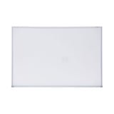 Universal Dry Erase Board, Melamine, 36 x 24, Satin-Finished Aluminum Frame