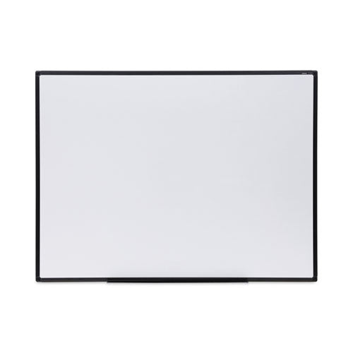 Universal Dry Erase Board, Melamine, 48 x 36, Black Frame