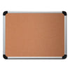 Universal Cork Board with Aluminum Frame, 36 x 24, Natural, Silver Frame