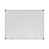 Universal Dry Erase Board, Melamine, 48 x 36, White, Black/Gray Aluminum/Plastic Frame