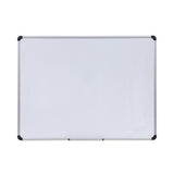Universal Magnetic Steel Dry Erase Board, 48 x 36, White, Aluminum Frame
