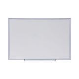 Universal Dry Erase Board, Melamine, 36 x 24, Aluminum Frame