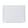 Universal Dry Erase Board, Melamine, 48 x 36, Aluminum Frame