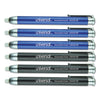Universal Pen-Style Retractable Eraser, For Pencil Marks, White Eraser, Assorted Barrel Colors, 6/Pack