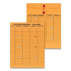 Universal String and Button Interoffice Envelope, #97, Two-Sided Five-Column Format, 10 x 13, Light Brown Kraft, 100/Box
