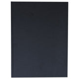 Universal Casebound Hardcover Notebook, 1 Subject, Wide/Legal Rule, Black Cover, 10.25 x 7.63, 150 Sheets