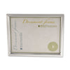 Universal Plastic Document Frame, for 8 1/2 x 11, Easel Back, Metallic Silver