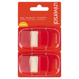 Universal Page Flags, Red, 2 Dispensers of 50 Flags/Pack