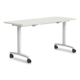 Union & Scale Workplace2.0 Nesting Training Table, Rectangular, 24 x 29.5 x 60, Silver Mesh