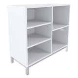 Union & Scale Essentials Laminate Bookcase, Five-Shelf, 36w x 15d x 31.6h, White