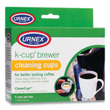Urnex CleanCup Coffee Pod Brewer Cleaning Cups, 0.25 oz Cup, 5/Pack