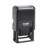 Trodat Printy Economy 5-in-1 Date Stamp, Self-Inking, 1" x 1.63", Blue/Red