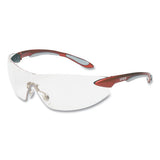 Honeywell Uvex Ignite Eyewear, Anti-Scratch, Metallic Red/Silver Frame, Clear Lens