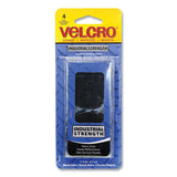 VELCRO Brand Industrial Strength Heavy-Duty Fastener, 1.88" dia, Black, 4 Fasteners