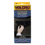 VELCRO Brand Industrial Strength Heavy-Duty Fastener, 2" x 4 ft, Black, 2/Pack